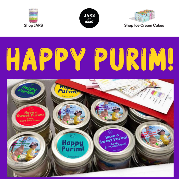 Last call for Purim JARS!