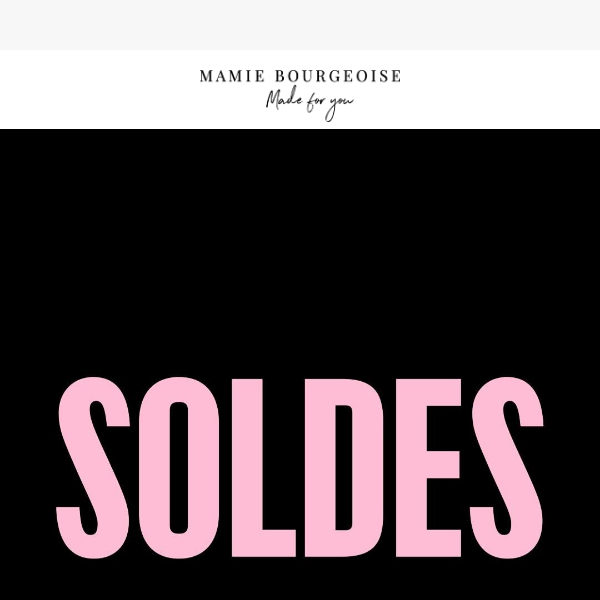 SOLDES : dernier jour pour en profiter