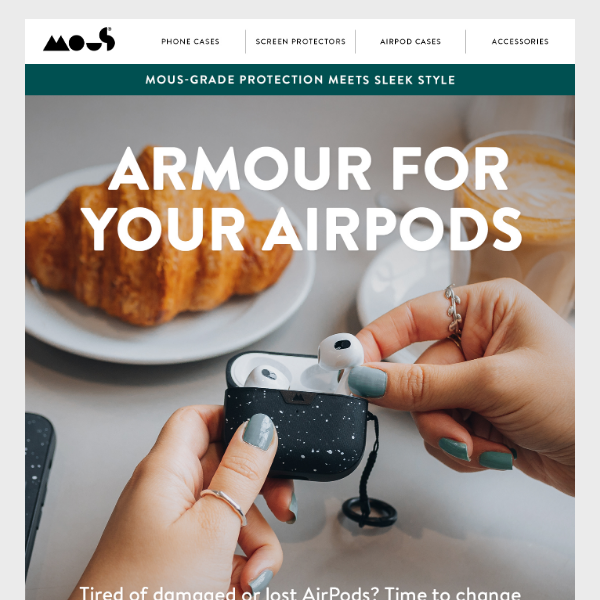 Mous-grade protection for your AirPods