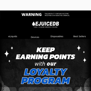 🤩 Join the eJuiceDB Loyalty Program and Win BIG
