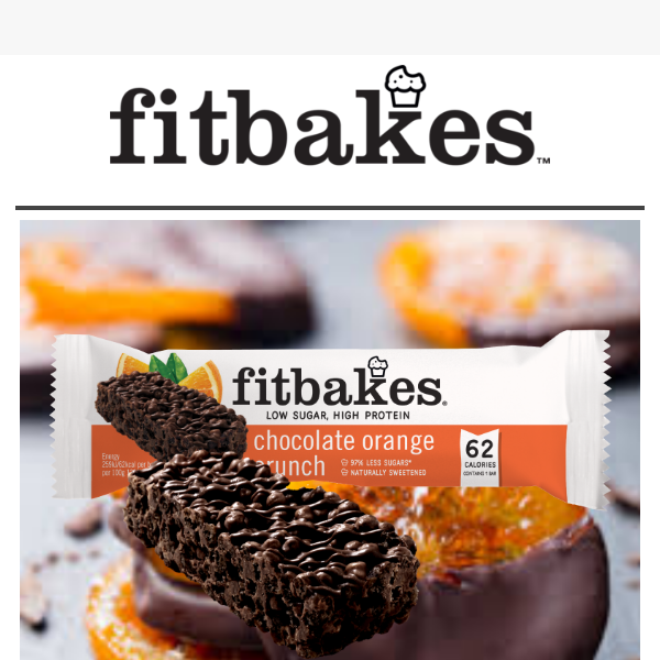 Fit Bakes, claim your FREE crunch bar! 🍊🍫