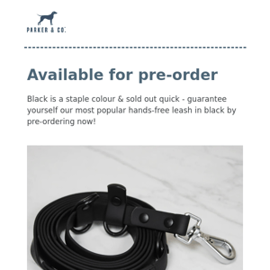 Pre-order now! Black Solace 6-in-1 Leash is now available for pre-order