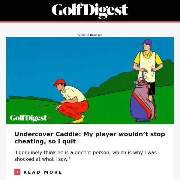 Caddie quits on cheating tour pro
