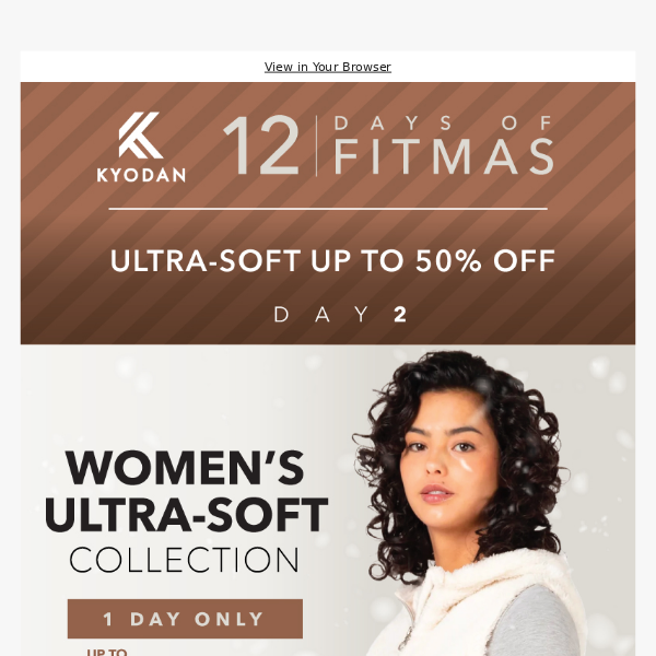 🎄12 DAYS OF FITMAS: up to 50% off Ultra-Soft Collection🎄