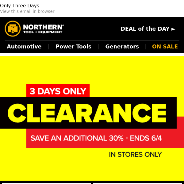 CLEARANCE: Save Up To 60%