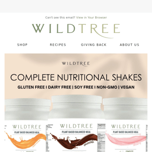 Get Your Pre-Order of Wildtree Nutritional Shakes Today! 🥤