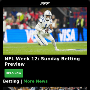 NFL Week 12 Betting Preview, Power Rankings, Fantasy Injury Roundup