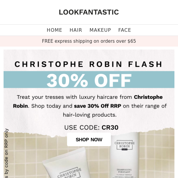 CHRISTOPHE ROBIN FLASH⚡ Save 30%