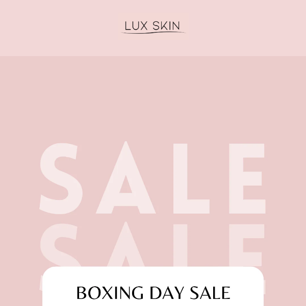 BOXING DAY SALE LIVE - UP TO 80% OFF!