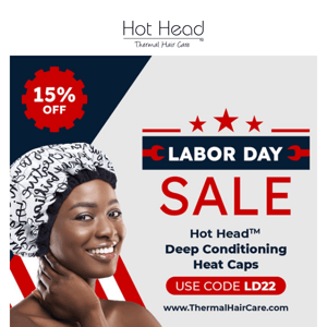 Labor Day Sale - 15% Off Hot Head™ Heat Caps 🔥