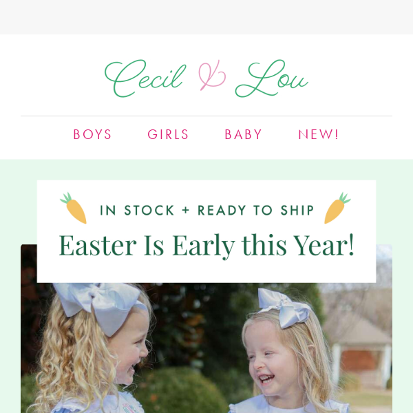 ☘️In Stock styles for your lucky little charms!