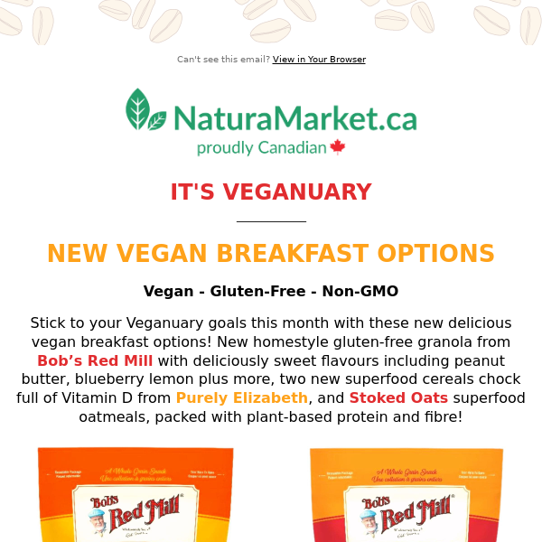 It's Veganuary: Try NEW Vegan Breakfast from Pure Elizabeth, Stoked Oats, Bob's Red Mill