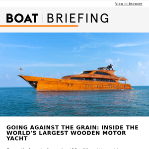 The inside story of the world's largest wooden yacht