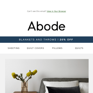 Spring Spotlight: Discover New Blankets & Throws on Sale at Abode Living