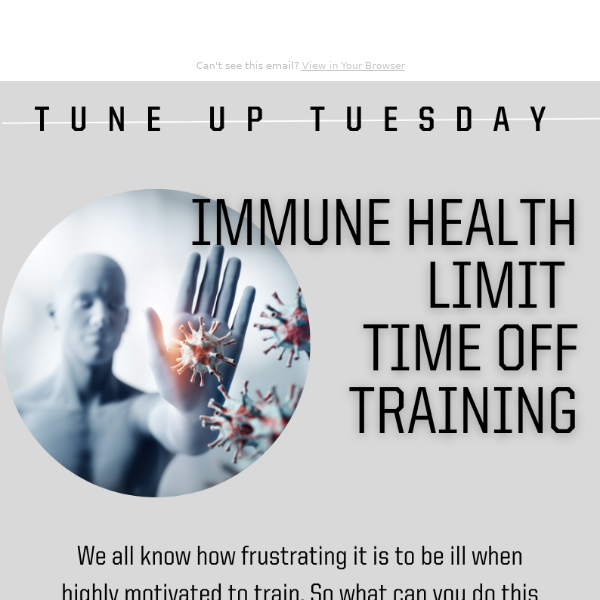 Immune Health: Limit Time Off Training