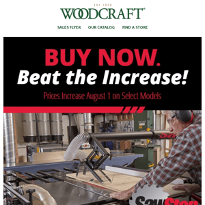 Beat the SawStop Table Saw Price Increases–Shop Now! 