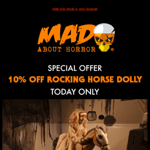 👻10% OFF ROCKING HORSE DOLLY, TODAY ONLY🎃🔥