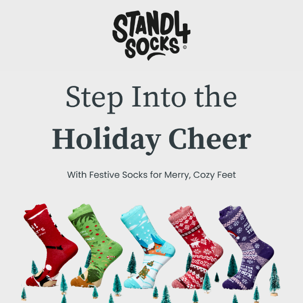 🎄 Step into Festive Cheer Stand4Socks