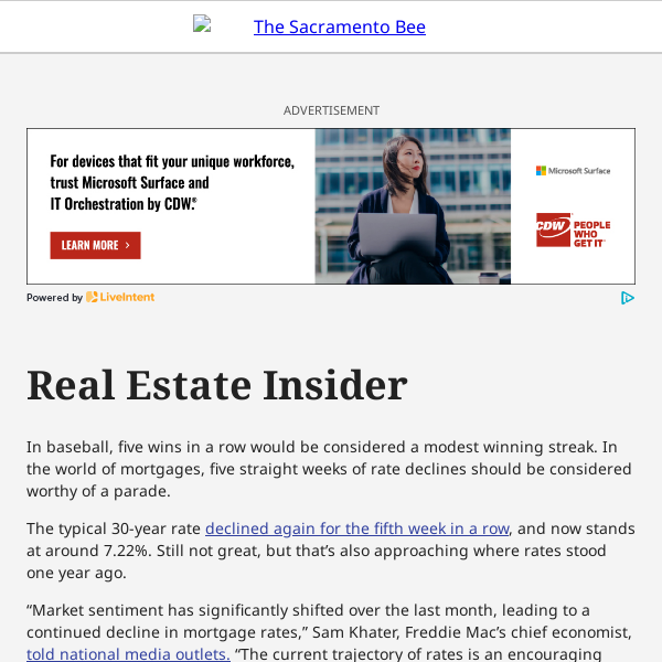 Don't call it a winning streak ... yet | Real Estate Insider