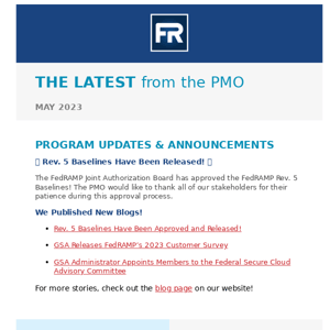 FedRAMP PMO Newsletter | May Issue