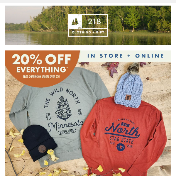 20% Off Sale Ends Tonight!