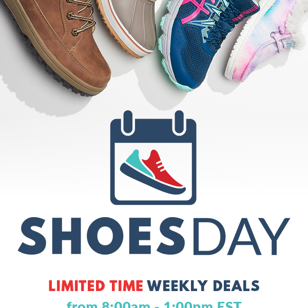 Shoe Sensation - It's Shoesday! Weekly lightning deals on select