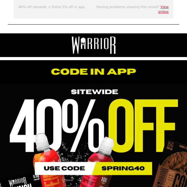 Get 40% Off Everything + Exclusive App Offer!