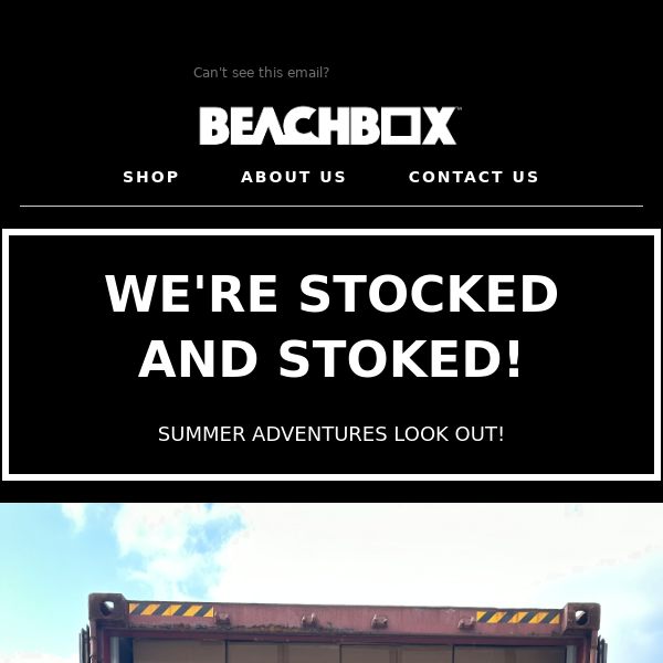 💦 OUR BEACHBOX'S ARE FULLY STOCKED! 💦