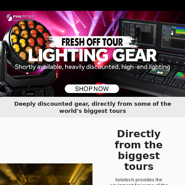 Fresh Off Tour: Lighting Gear