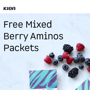 Free Aminos for the next 250 orders! 🍓🫐