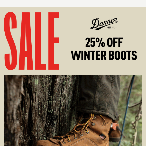 Warm Up With 25% Off Insulated Boots
