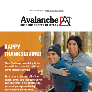 Happy Thanksgiving from Avalanche