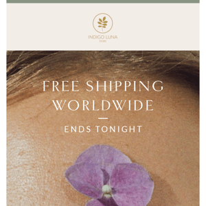 FREE SHIPPING ENDS TONIGHT 🌸