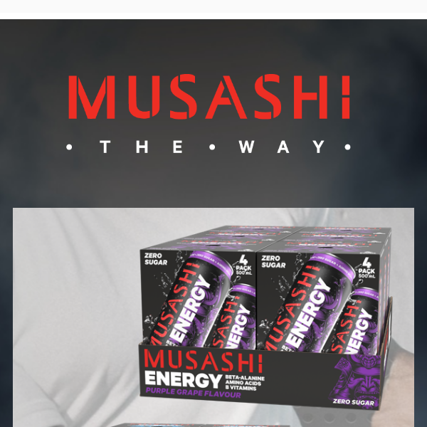 35% of Musashi Energy Drink 24packs