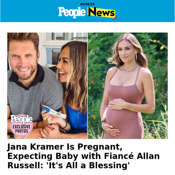 Jana Kramer is pregnant, expecting baby with fiancé Allan Russell: 'it's  all a blessing' - Martha Stewart