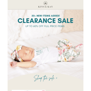 50+ Items Added to Our Clearance Sale!