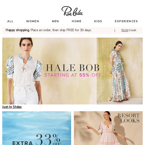 New Hale Bob Starting at 55% Off • Extra 33% Off for Two Days