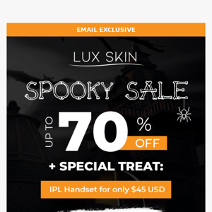 Get in the Halloween mood with our Spooky Sale! 🖤