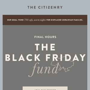 Final Hours: The Black Friday Fund