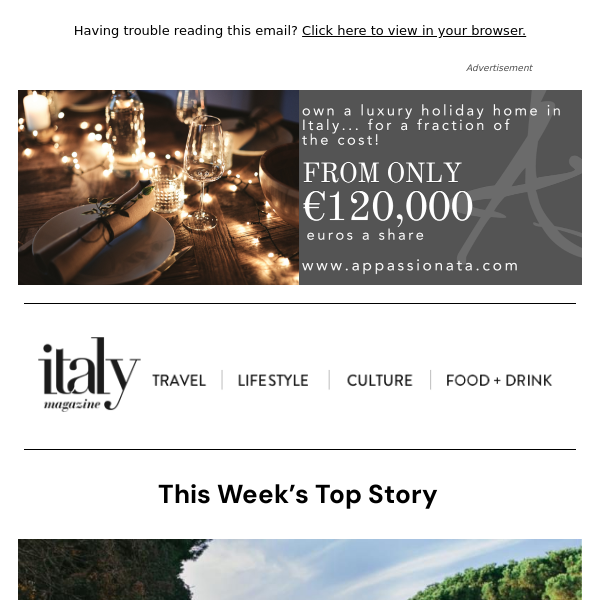 Italy Magazine - Latest Emails, Sales & Deals