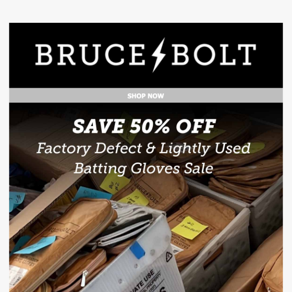 🚨 Save 50% OFF - Factory Defect & Lightly Used Gloves