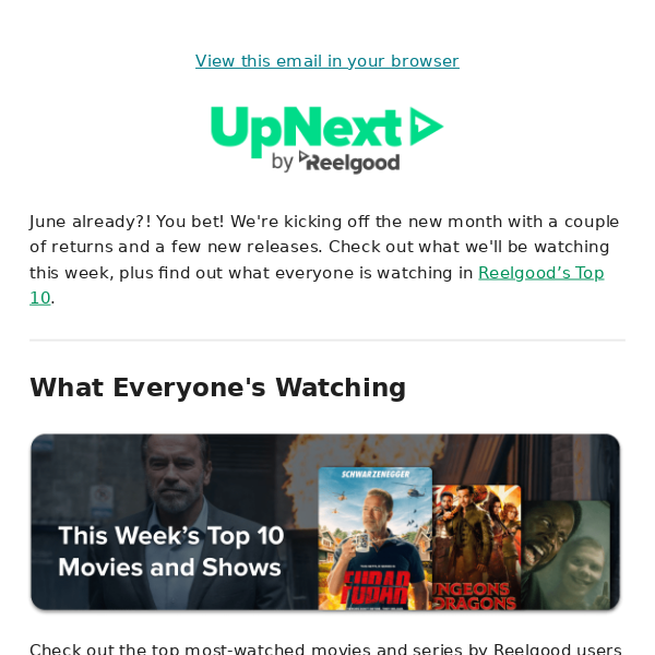 ⭐ Reelgood's Top 10 This Week + Our Top Recommendations