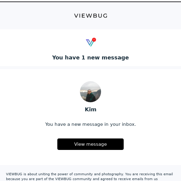 Message from Kim at VIEWBUG