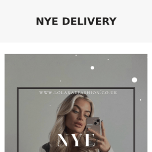 NYE DELIVERY 🥂