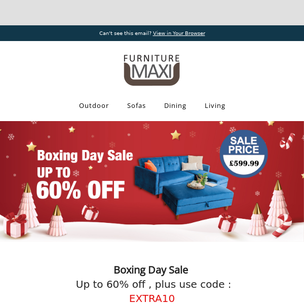 Boxing Day Sale : Up to 60% off