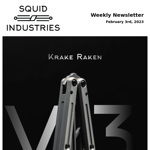 Krake Raken V3 is here! 😎 Also check out the next Swordfish Blade