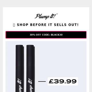 30% OFF BIG LIPS 👀💥🖤 ENDS SUNDAY!