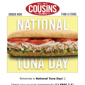 Tomorrow is National Tuna Day! 🐟