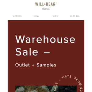 The warehouse sale countdown is on!