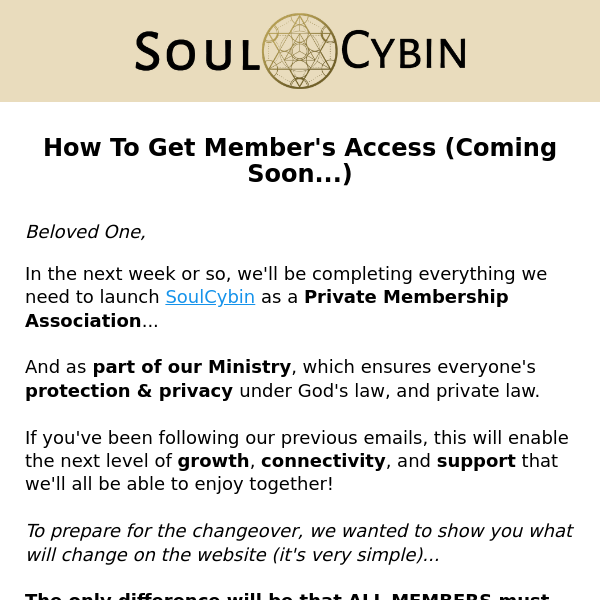 How To Get Member's Access (Coming Soon...) 🥰